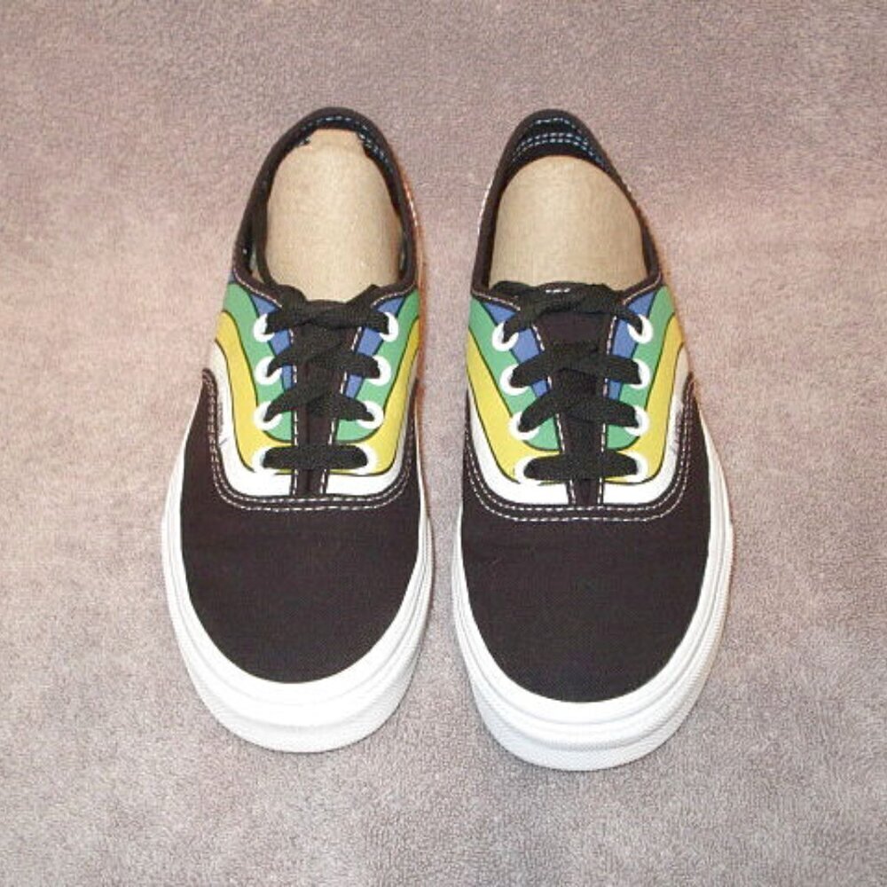 Vans Refract Rainbow Sneakers Size 6.5 Pride Lace Up Colorful Skater Shoe NEW - Picture 5 of 10